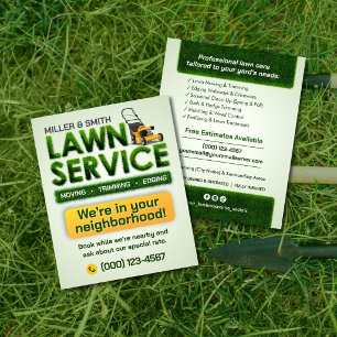 Professional Lawn Care Service Flyer