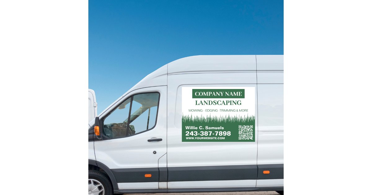 Professional Lawn Service | Lawn care QR code Car Magnet | Zazzle