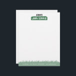 Professional Lawn Service Letterhead<br><div class="desc">Give your lawn care business a professional look with this Lawn Service Letterhead. This lawn care letterhead is fully customizable from the green grass to the text, to fit your personal small business needs. This lawn mowing letterhead is part of a full lawn service branding package. With matching advertising and...</div>