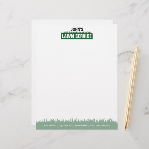 Professional Lawn Service Letterhead