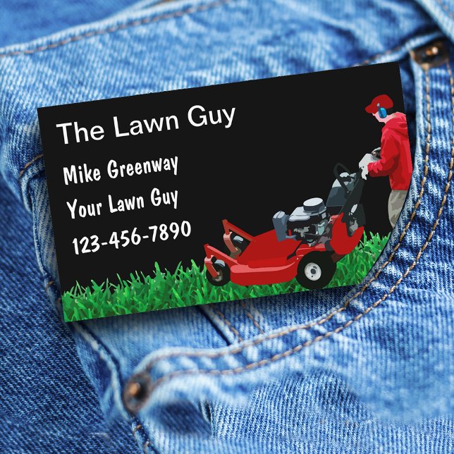 Professional Lawn Service Small Business Cards (Creator Uploaded)