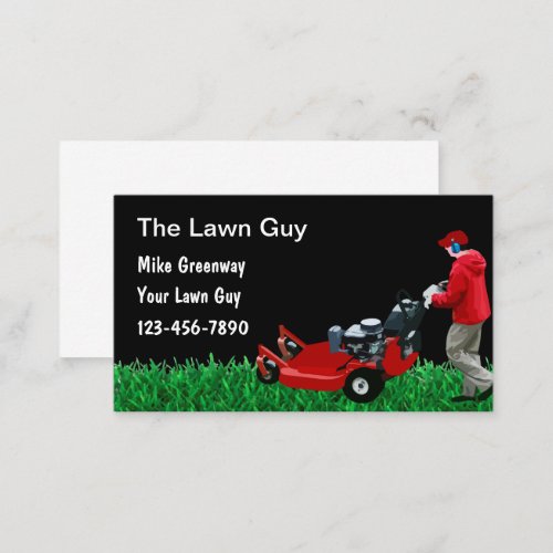 Professional Lawn Service Small Business Cards