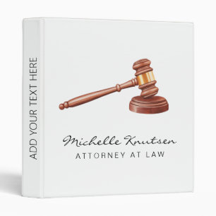 Professional Lawyer Attorney at Law 3 Ring Binder