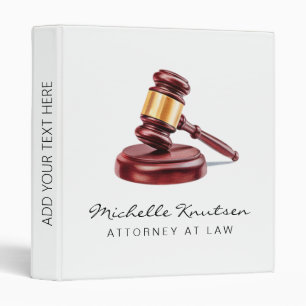 Professional Lawyer Attorney at Law 3 Ring Binder
