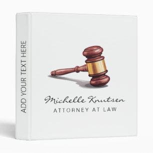 Professional Lawyer Attorney at Law 3 Ring Binder