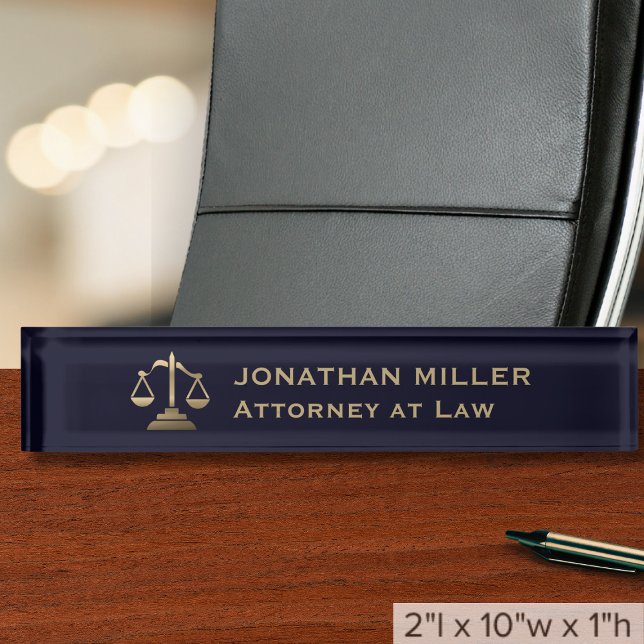 Professional Lawyer Attorney Desk Name Plate (Creator Uploaded)