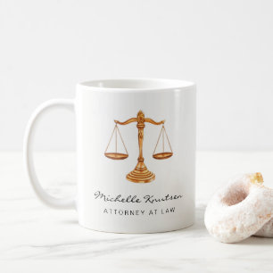 Professional Lawyer Attorney luxury Gold Coffee Mug