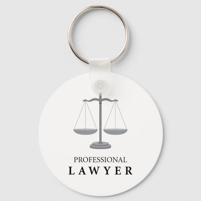 Professional Lawyer Keychain (Front)
