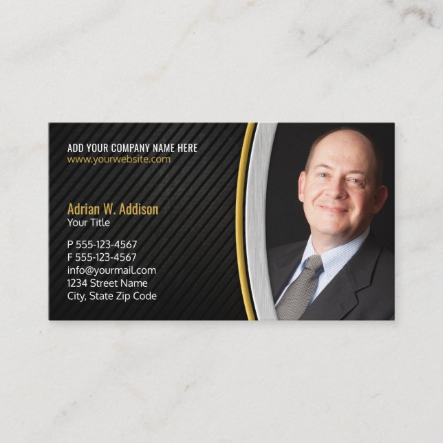 Professional Lawyer Photo Best Luxury Appointment Card (Front)