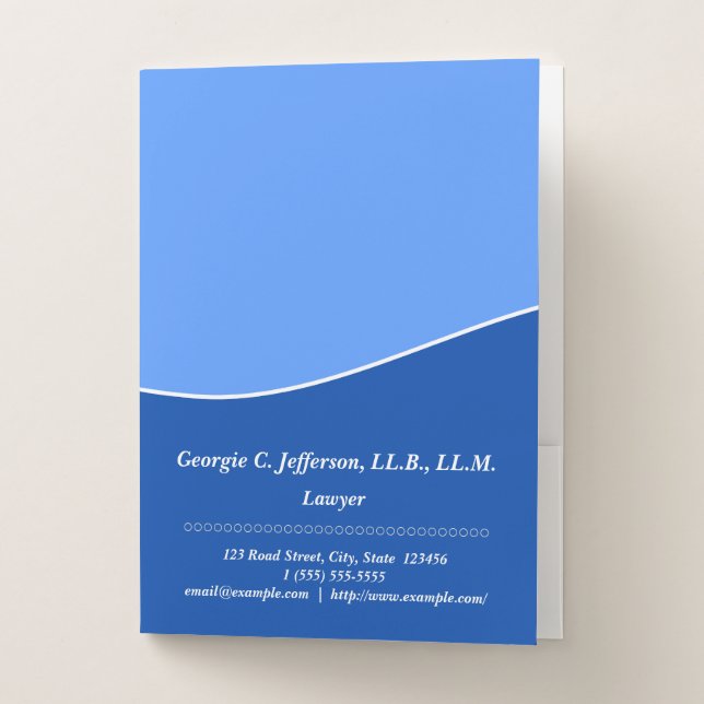 Professional Lawyer Pocket Folder (Front)