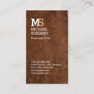 Professional Leather Artisan Business Card