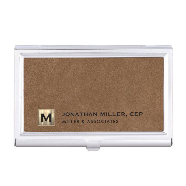 Professional Leather Luxury Business Card Case (Front)