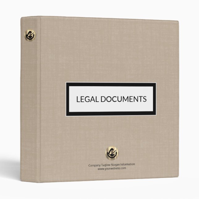 Professional Legal Documents Binder (Front/Spine)