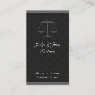 Professional Legal Scales Damask Card