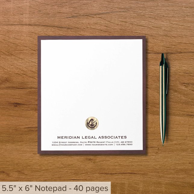 Professional Legal-Themed Notepad (Creator Uploaded)