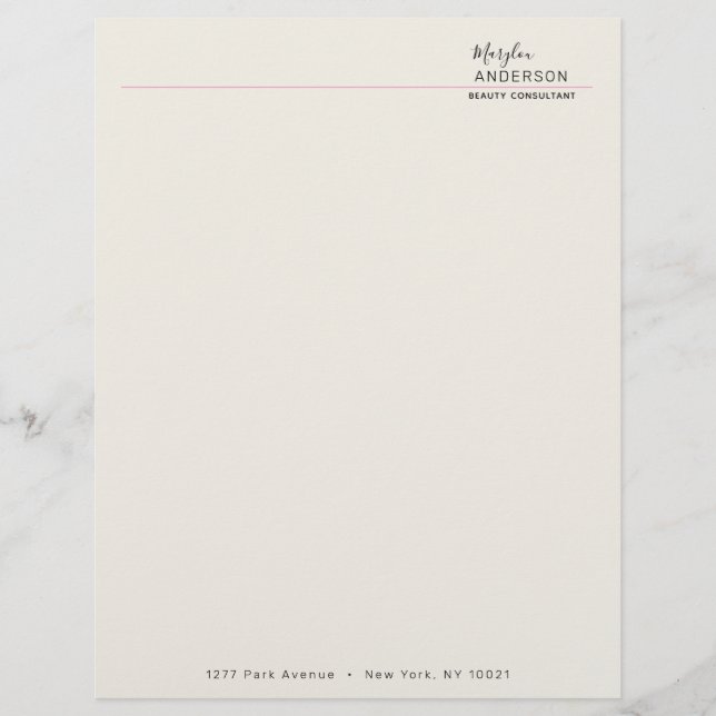 Professional - letterhead (Front)