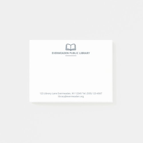 Professional Librarian Library Name Simple Post-it Notes
