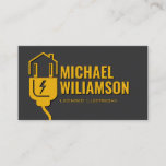 Professional Licensed Electrician Electrical Work Business Card