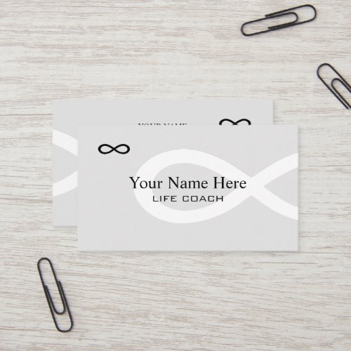 Professional life coach business card template