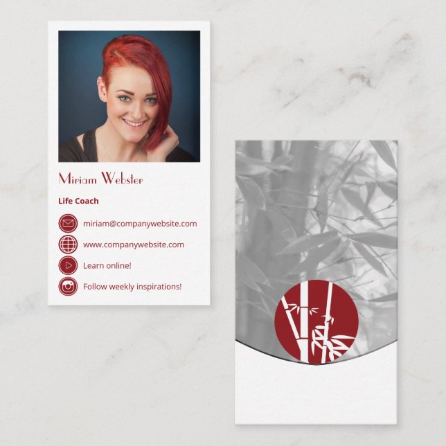Professional Life Coach Custom Business Card (Front/Back)