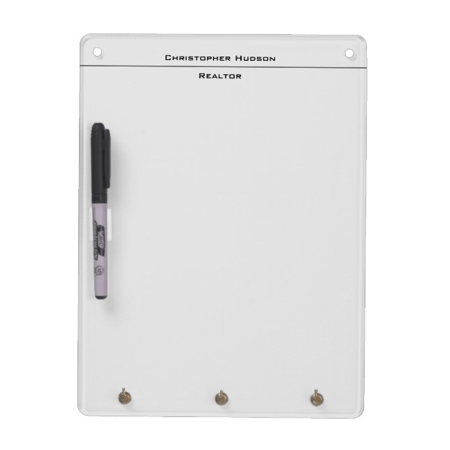 Professional Light Grey Simple Plain Dry Erase Board (Front)