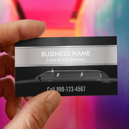 Professional Limousine Service Business Card