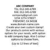 Professional Line Stamp with Built-in Ink Pad (5208 Template)