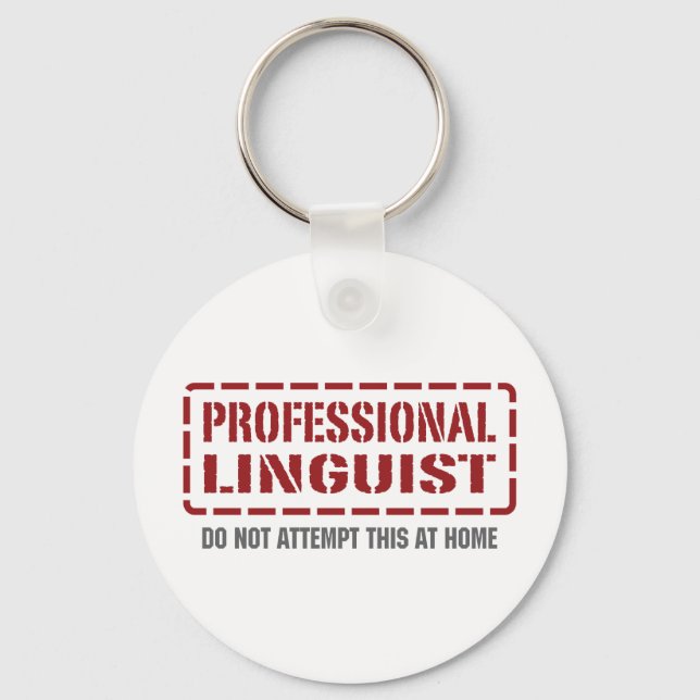 Professional Linguist Keychain (Front)