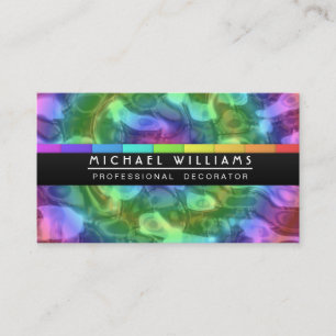 PROFESSIONAL LIQUID METAL COLORS HOLOGRAM BUSINESS CARD