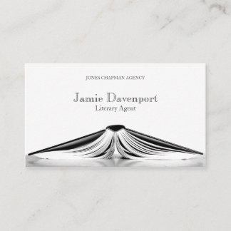 Professional Literary Agent Book Business Card