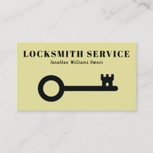 Professional Locksmith Service Business Card