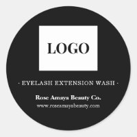 Professional Logo Black And White Cleanser Label