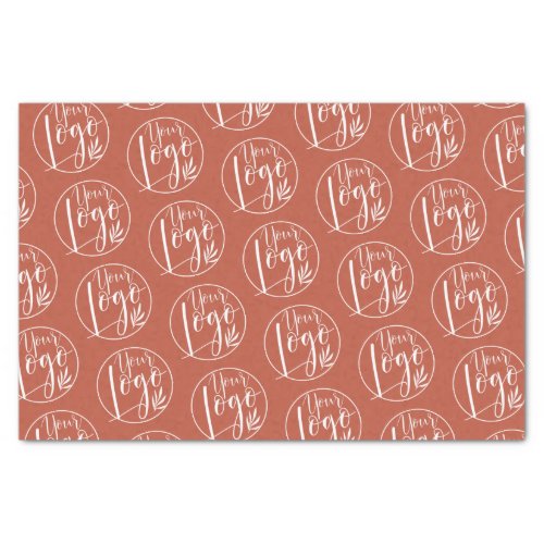 Professional Logo branding pattern terracotta Tissue Paper