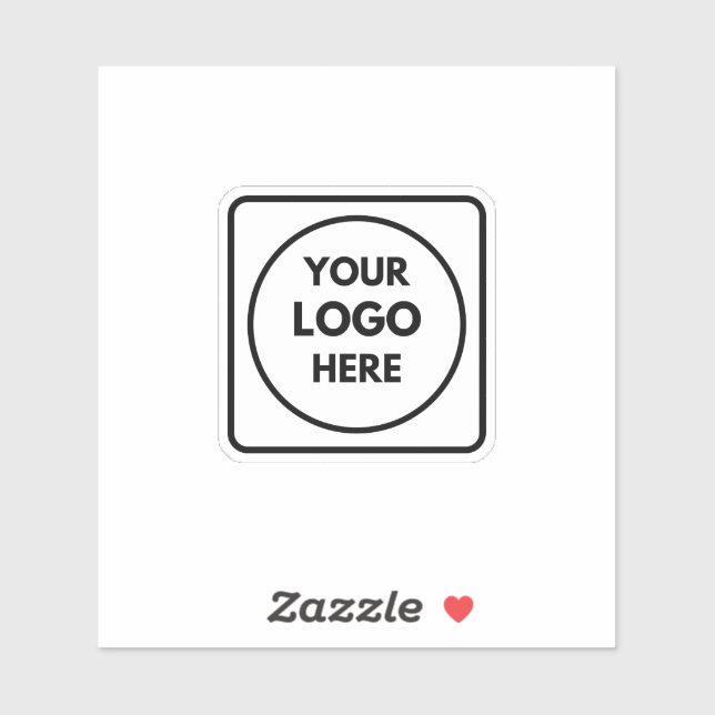 Professional Logo Business Promo QR label (Sheet)