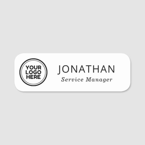 Professional Logo Employee Business Name Tag