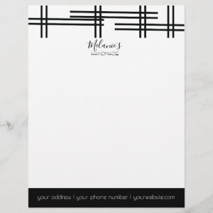 Professional Logo Letterhead- Monochrome Style Letterhead