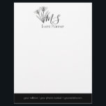 Professional Logo - Minimalist Event Planner Letterhead<br><div class="desc">Shop Professional Letterhead Pattern Stationary designed by Dream Big Digital Design</div>