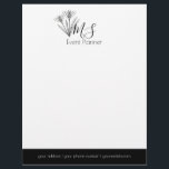 Professional Logo - Minimalist Event Planner Letterhead<br><div class="desc">Shop Professional Letterhead Pattern Stationary designed by Dream Big Digital Design</div>