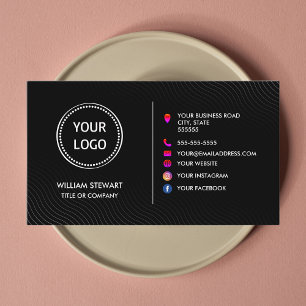 Professional Logo Minimalist Social media Website Business Card