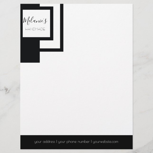 Professional Logo - Monochrome Archectural Letterhead (Front)