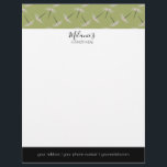 Professional Logo - Pixie Floral Pattern Letterhead<br><div class="desc">Shop Professional Letterhead Pattern Stationary designed by Dream Big Digital Design</div>
