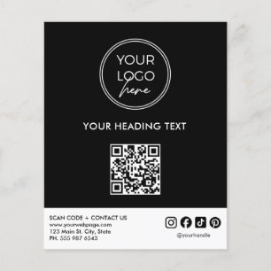 Professional Logo QR Code Business Flyer Template