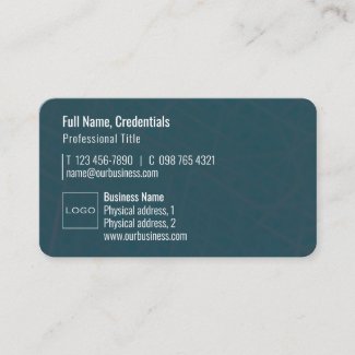 Professional Logo QR Code Modern Minimal Blue Grey