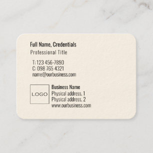 Professional Logo QR Code Modern Simple Mighty Business Card