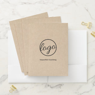 Professional Logo Rustic Business Pocket Folder