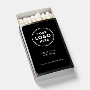 Professional Logo simple black Matchboxes