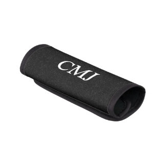 Professional Look Light Gray Specks on Black Luggage Handle Wrap