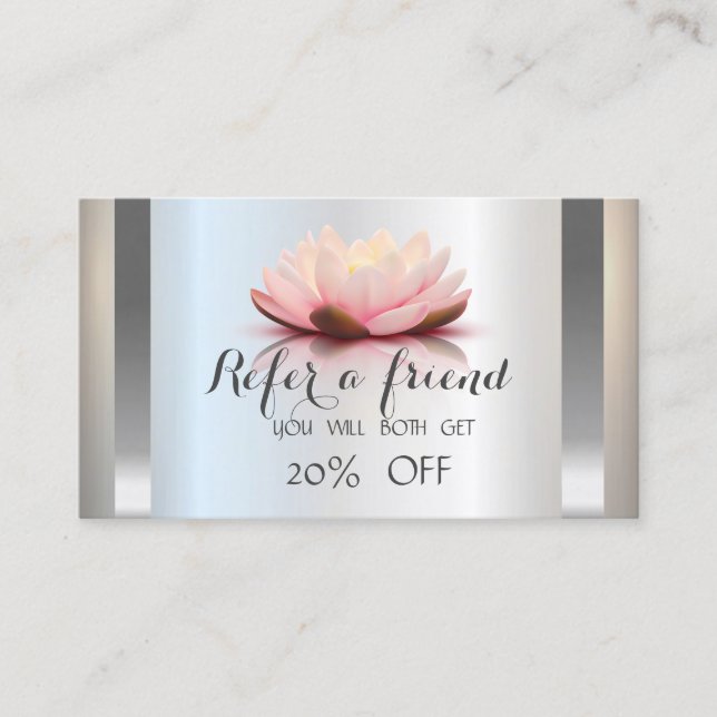 Professional Lotus Silver Referral Card (Front)