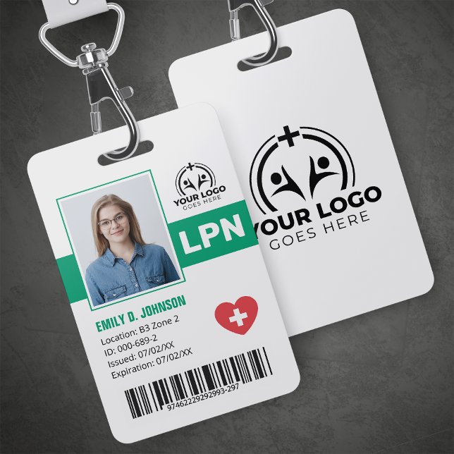 Professional LPN Photo Barcode Badge (Creator Uploaded)