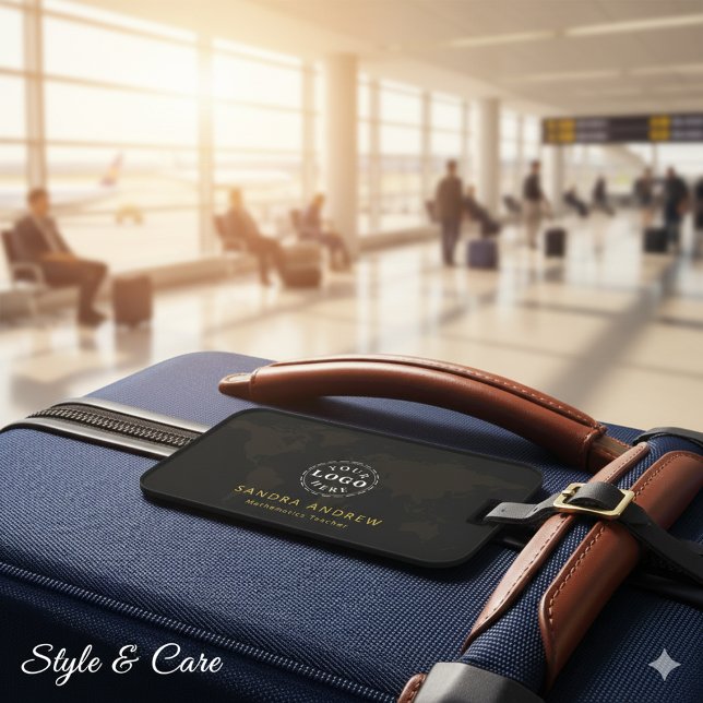 Professional Luggage Tag with Logo and Title (Professional Luggage Tag with Logo and Title)